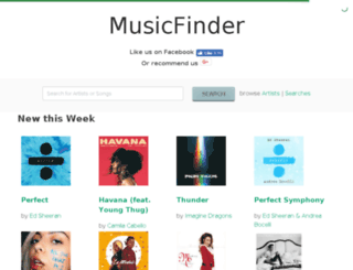 musicfinder.me screenshot