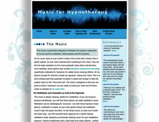 musicforhypnotherapy.com screenshot