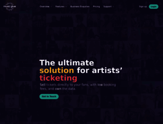 musicglue.com screenshot
