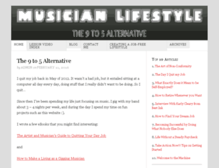 musicianlifestyle.com screenshot