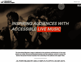 musicians-league.co.uk screenshot