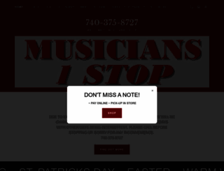 musicians1stop.com screenshot