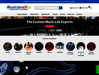 musiciansbuy.com screenshot