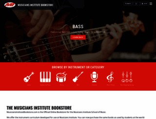 musiciansinstitutebookstore.com screenshot