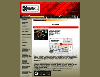 musicianswarehouseathens.com screenshot