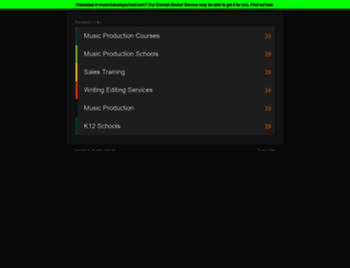 musicindustryschool.com screenshot