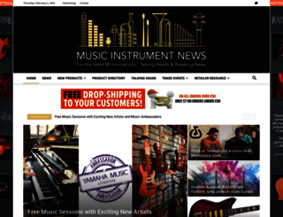 musicinstrumentnews.co.uk screenshot