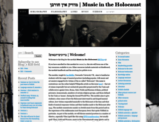 musicintheholocaust.org screenshot