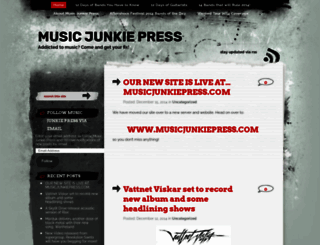 musicjunkiepress.wordpress.com screenshot