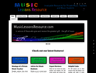 musiclessonsresource.com screenshot