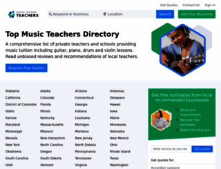 musiclessonteachers.com screenshot