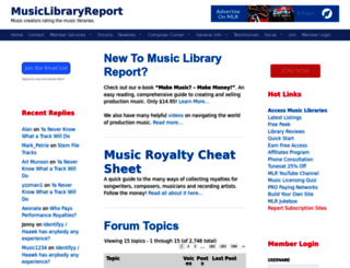 musiclibraryreport.com screenshot
