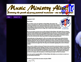 musicministryalive.com screenshot
