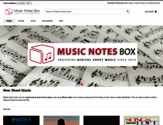 musicnotesbox.com screenshot