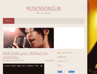musicnsongs.in screenshot