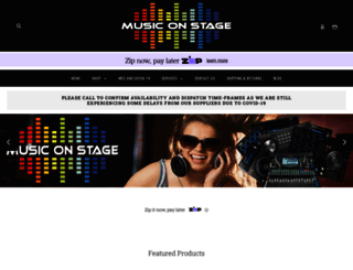 musiconstage.com.au screenshot