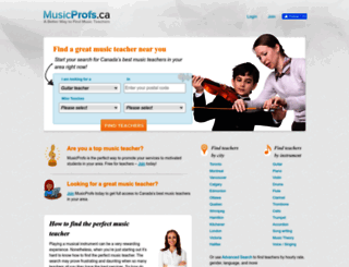 musicprofs.ca screenshot