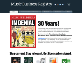 musicregistry.com screenshot