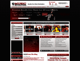 musicrevolution.com screenshot