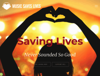 musicsaveslives.org screenshot