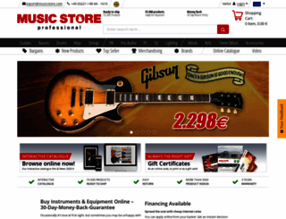 musicstore.com screenshot
