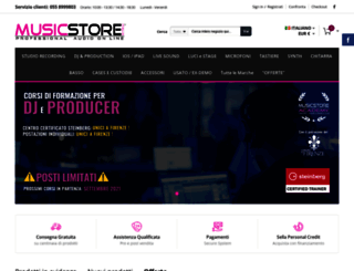 musicstoreitalia.com screenshot