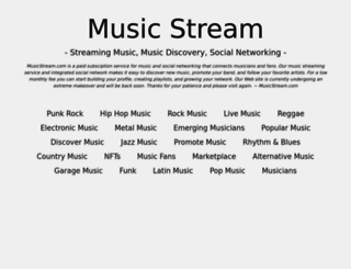 musicstream.com screenshot