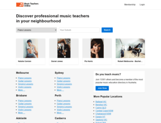 musicteacher.com.au screenshot