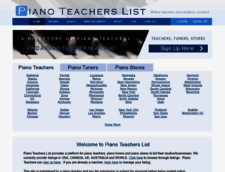 musicteacherslist.com screenshot