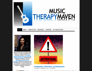 musictherapymaven.com screenshot