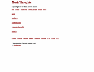 musicthoughts.com screenshot