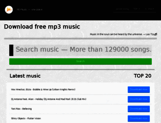 musicvale.com screenshot
