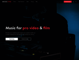 musicvine.com screenshot