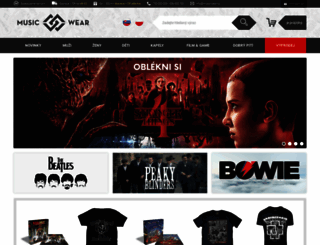 musicwear.cz screenshot