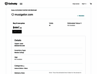 musigator.com screenshot