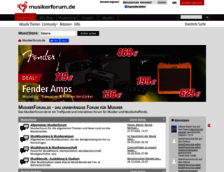 musikerforum.de screenshot
