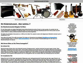musikinstrumente-fuer-kinder.de screenshot