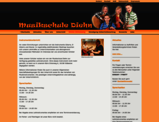 musikschule-diehn.de screenshot