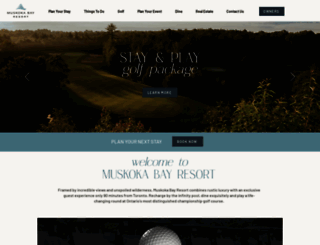 muskokabayresort.com screenshot
