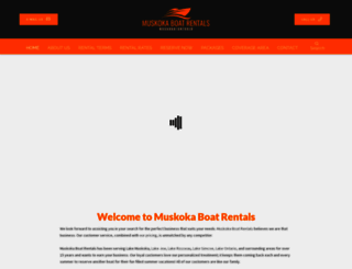 muskokaboatrentals.com screenshot
