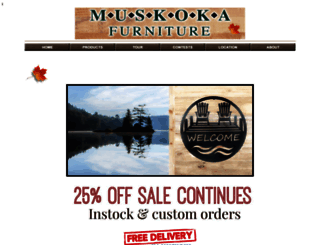 muskokafurniture.net screenshot