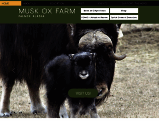 muskoxfarm.org screenshot