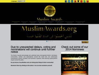 muslimawards.org screenshot