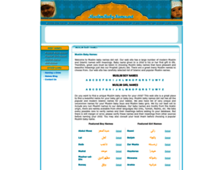 muslimbabynames.net screenshot