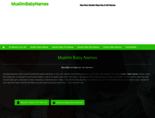 muslimbabynames.org screenshot