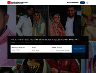 muslimmatrimony.com screenshot