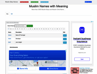 muslimname.info screenshot