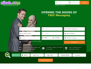 muslimnikkahcentre.com screenshot