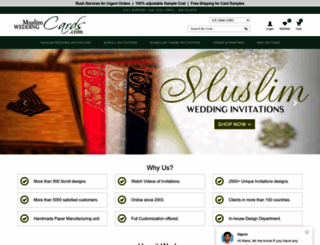 muslimweddingcards.com screenshot