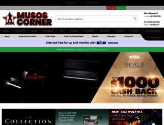 musoscorner.com.au screenshot